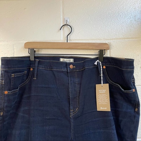 22W 20W NEW Madewell 9" Mid-Rise Skinny Jeans Larkspur - Picture 6 of 12